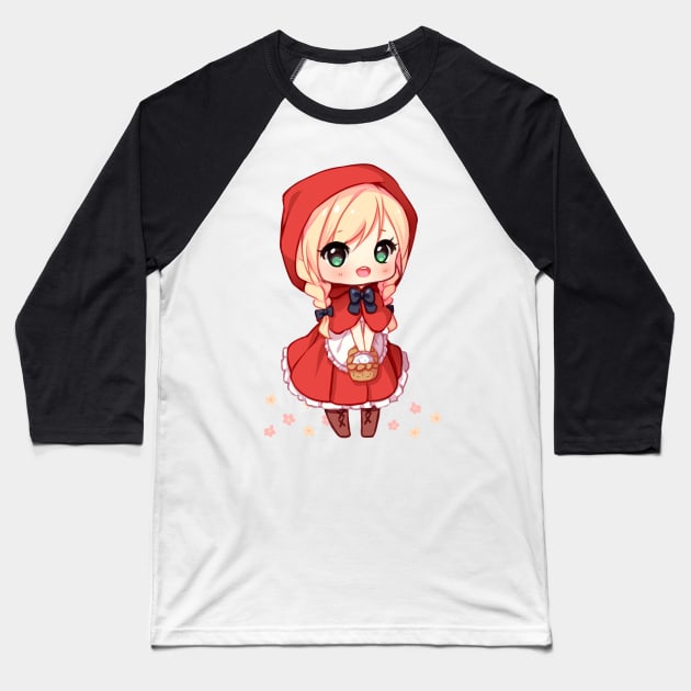 Little red ridding hood Baseball T-Shirt by Hyanna